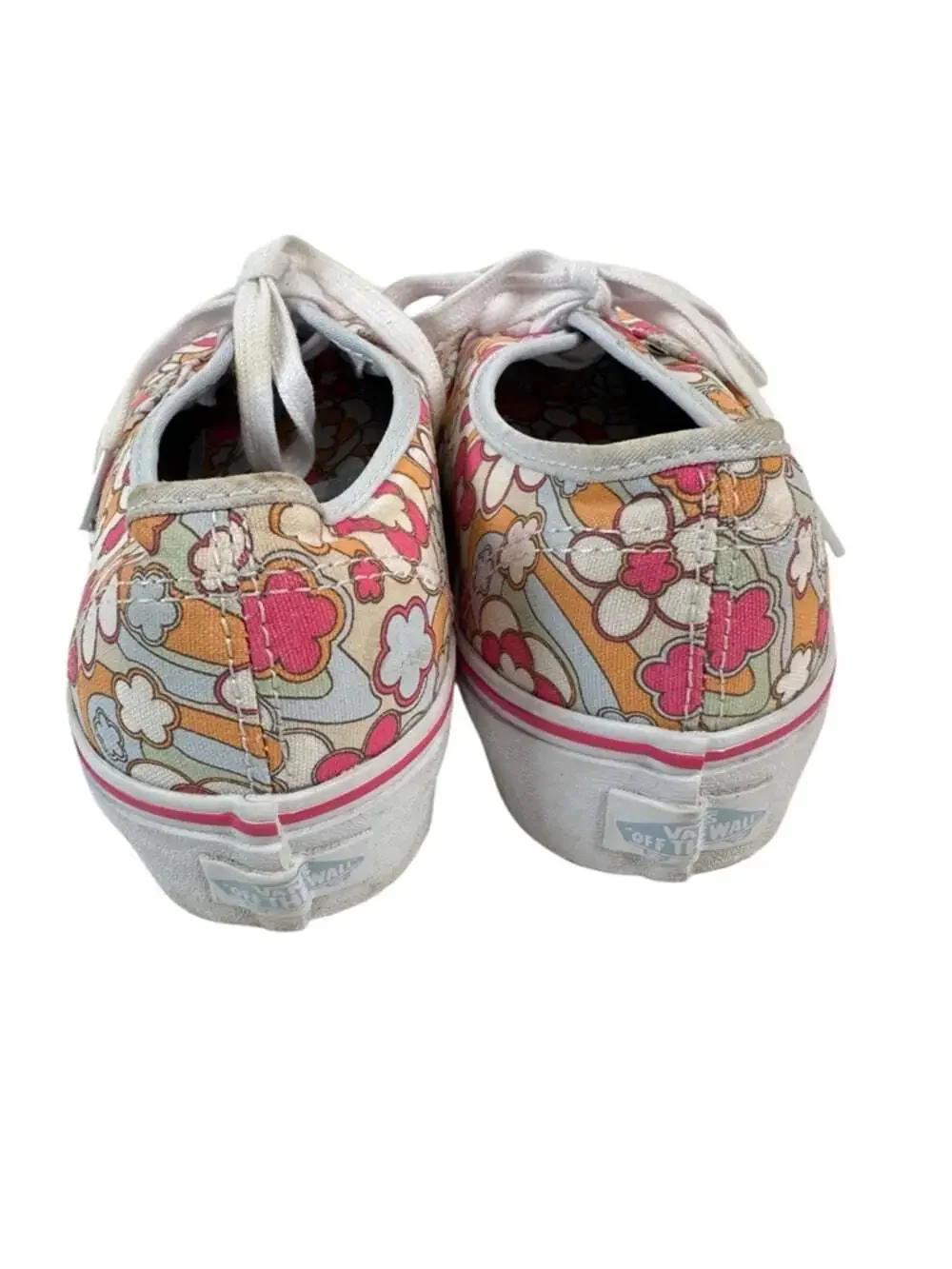 Vans Authentic Platform Sun-Deh Floral Sneakers Womens 8 Retro Canvas